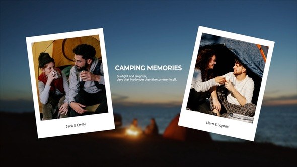 Captured Memories Video Displays template preview