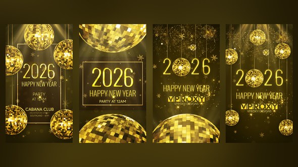 Videohive Happy New Year Instagram Stories 55907551 Openers template preview