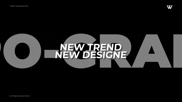 Videohive Modern Typography | After Effects 51985151 Titles template preview