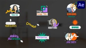 Videohive Creative Designer Titles for After Effects Titles template preview