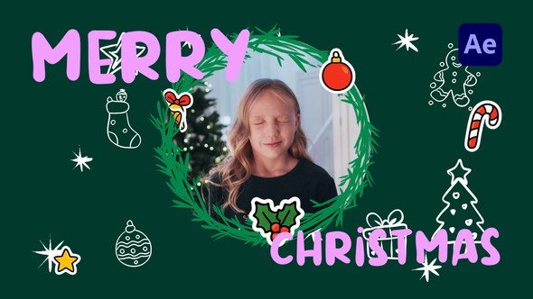 Videohive Cute Holiday Christmas Intro Openers template preview