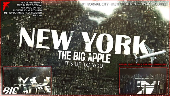 Videohive 3D City Logo Logo Stings template preview