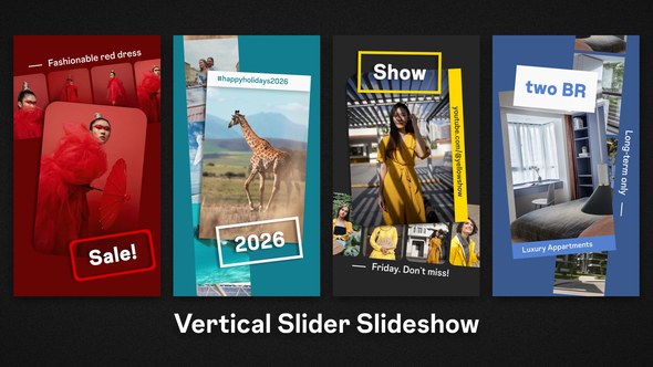 Videohive Vertical Slider Slideshow Product Promo template preview