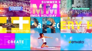 Summer Opener Video Displays template preview