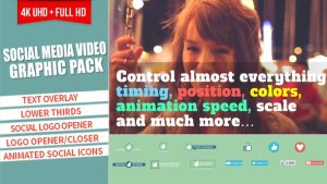 Social Media Video Graphic Pack Video Displays template preview