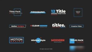 Videohive Clean Titles 2.0 | After Effets Titles template preview