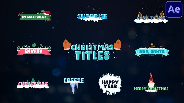 Videohive Christmas Titles | After Effects Titles template preview