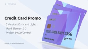 Plastic Credit Card Video Displays template preview