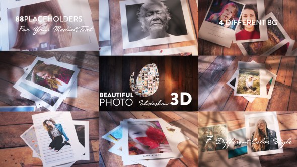 Videohive Beautiful Photo Slideshow I 3D Openers template preview