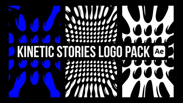 Videohive Kinetic Stories Logo Pack Logo Stings template preview
