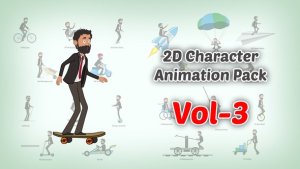 Videohive 2D character Animation Pack Vol 3 Elements template preview