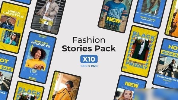 Videohive Fashion Stories 35742396 Openers template preview