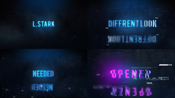 Videohive Hi-Tech Titles Opener Openers template preview