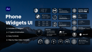 Videohive Phone Widgets & UI Elements Elements template preview