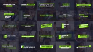 Videohive 25 Lower Thirds 40329580 Elements template preview