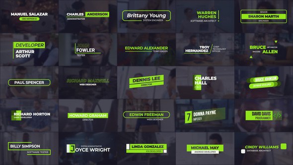 Videohive 25 Lower Thirds 40329580 Elements template preview
