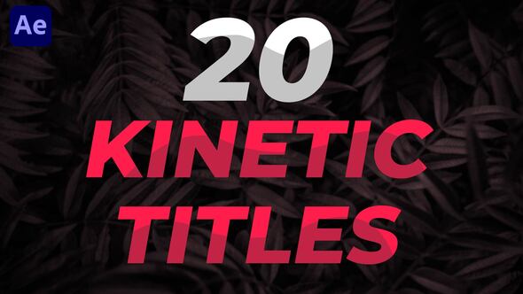 Videohive Kinetic Titles 48997641 Titles template preview