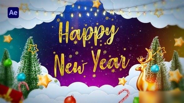 Videohive Christmas Intro 3 in 1 Instagram Version | Happy New Year Opener Openers template preview