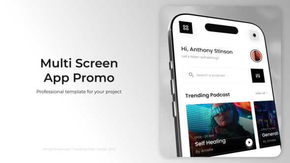 Videohive Multi Screen App Promo Product Promo template preview