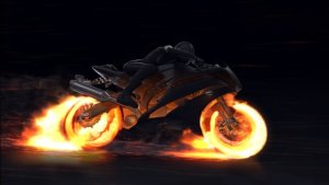 Videohive Motorcycle Fire Reveal Logo Stings template preview