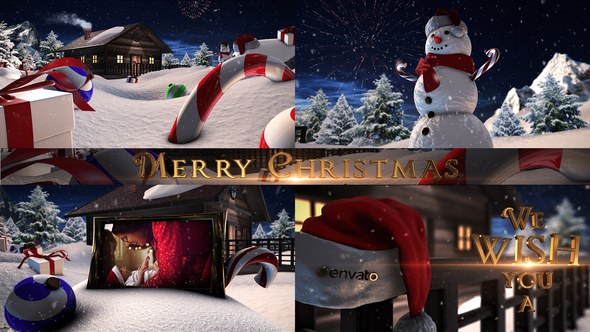 Christmas Tale Video Displays template preview