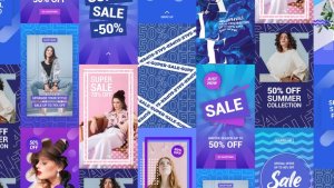 Big Sale Instagram Stories Video Displays template preview