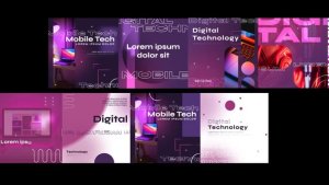 Videohive Digital Technology Post Social Media Product Promo template preview