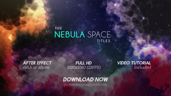 Videohive The Nebula Space Titles l The Galaxy Titles Titles template preview