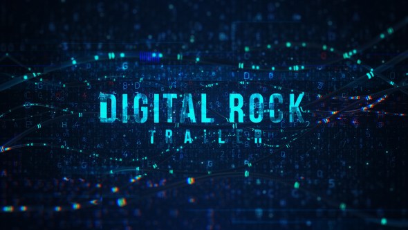 Videohive Digital Rock Trailer Titles template preview