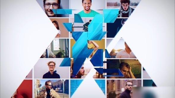 Videohive Mosaic Logo Reveal 43444379 Logo Stings template preview