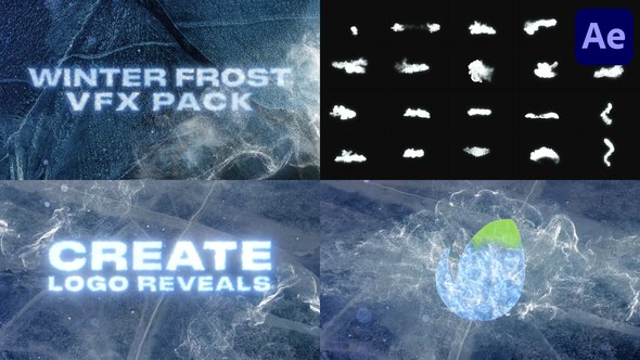 Videohive Winter Frost VFX Pack for After Effects Elements template preview