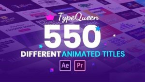Videohive TypeQueen - Animated Title and Kinetic Text Titles template preview