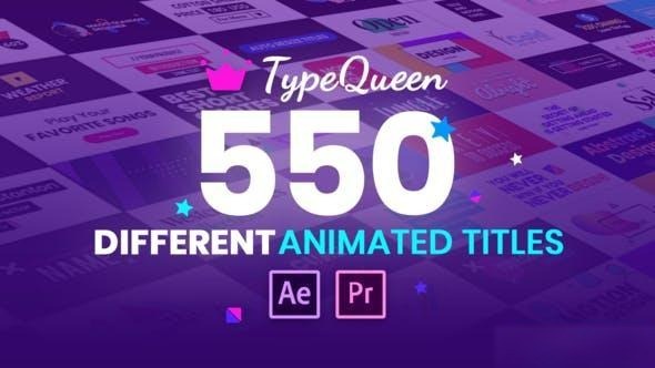 Videohive TypeQueen - Animated Title and Kinetic Text