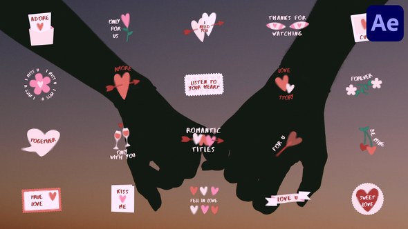 Videohive Romantic Titles | After Effects 46021615 Titles template preview