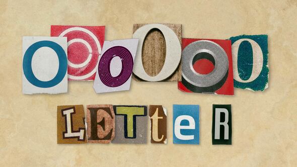 Videohive Ransom Letters - O Letters Elements template preview