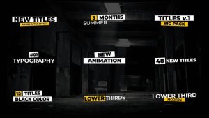 Videohive Modern Titles | After Effects 37460206 Titles template preview