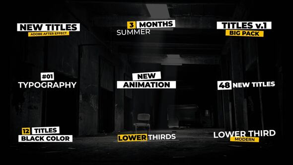 Videohive Modern Titles | After Effects 37460206 Titles template preview