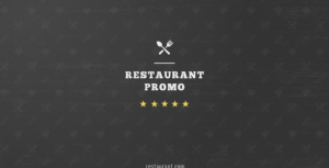 Videohive Restaurant Promo Video Displays template preview
