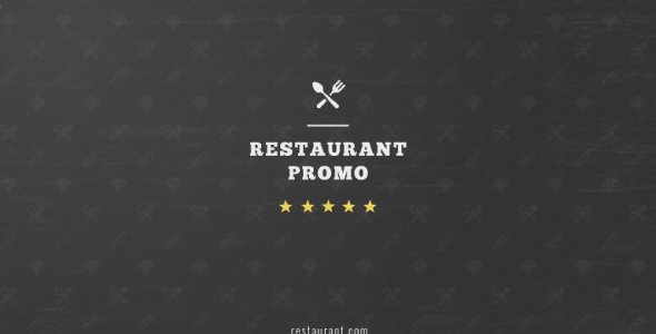 Videohive Restaurant Promo Video Displays template preview