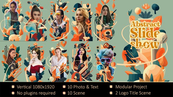 Videohive Abstract Slideshow 60517361 Video Displays template preview