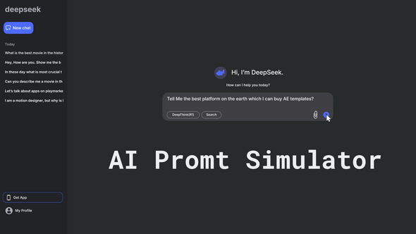 Videohive AI Prompt | DeepSeek UI Elements template preview