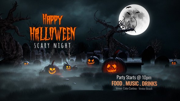 Videohive Halloween Scary Night 55039758 Openers template preview