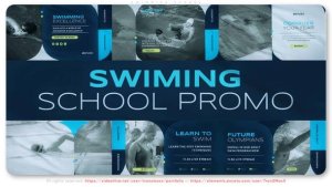 Videohive Swimming School Video Displays template preview