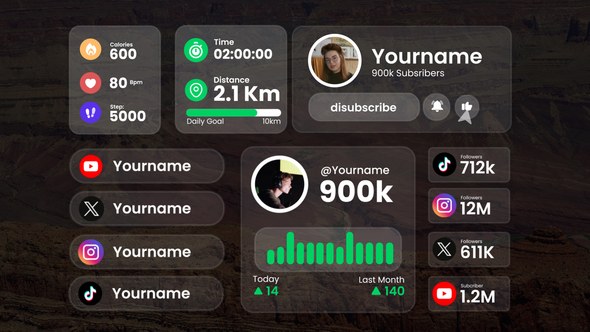 Videohive Social Media Infographics 58987126 Elements template preview