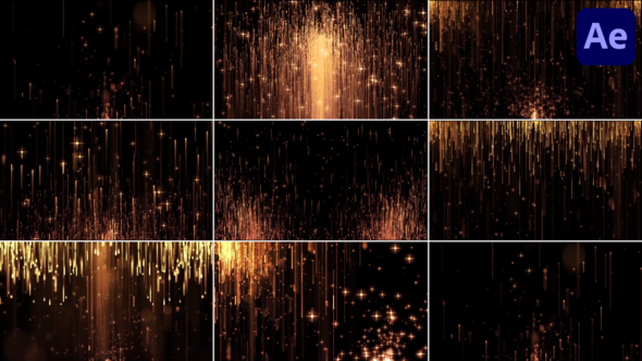 Videohive Gold Collection Backgrounds for After Effects Elements template preview