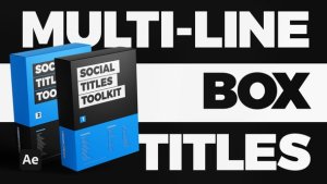 Videohive Social Titles Toolkit Titles template preview