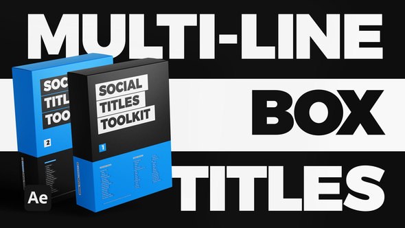 Videohive Social Titles Toolkit Titles template preview