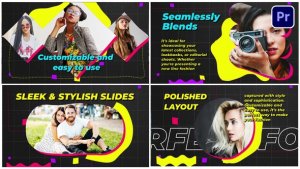 Designer Fashion Slides Premiere Pro template preview