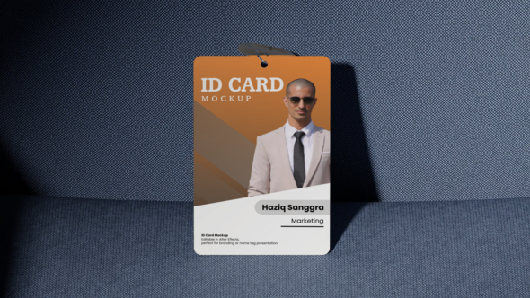 ID Card Mockup Product Promo template preview