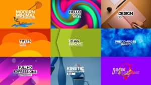Videohive Modern Titles 2.0 | AE 58874130 Elements template preview